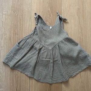 Rylee + Cru swing dress with Swiss dot embroidery